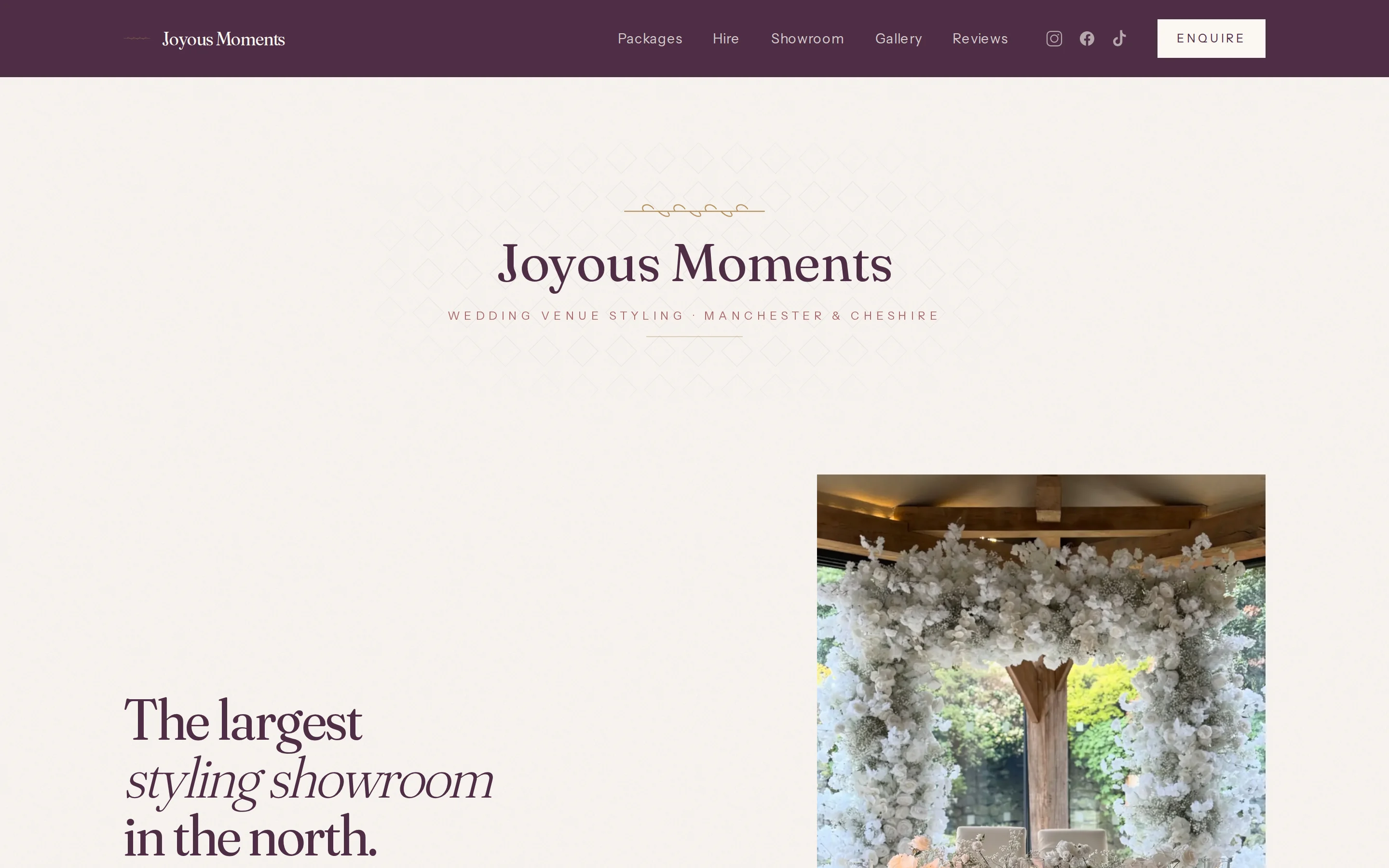The Joyous Moments website built by Telebyte