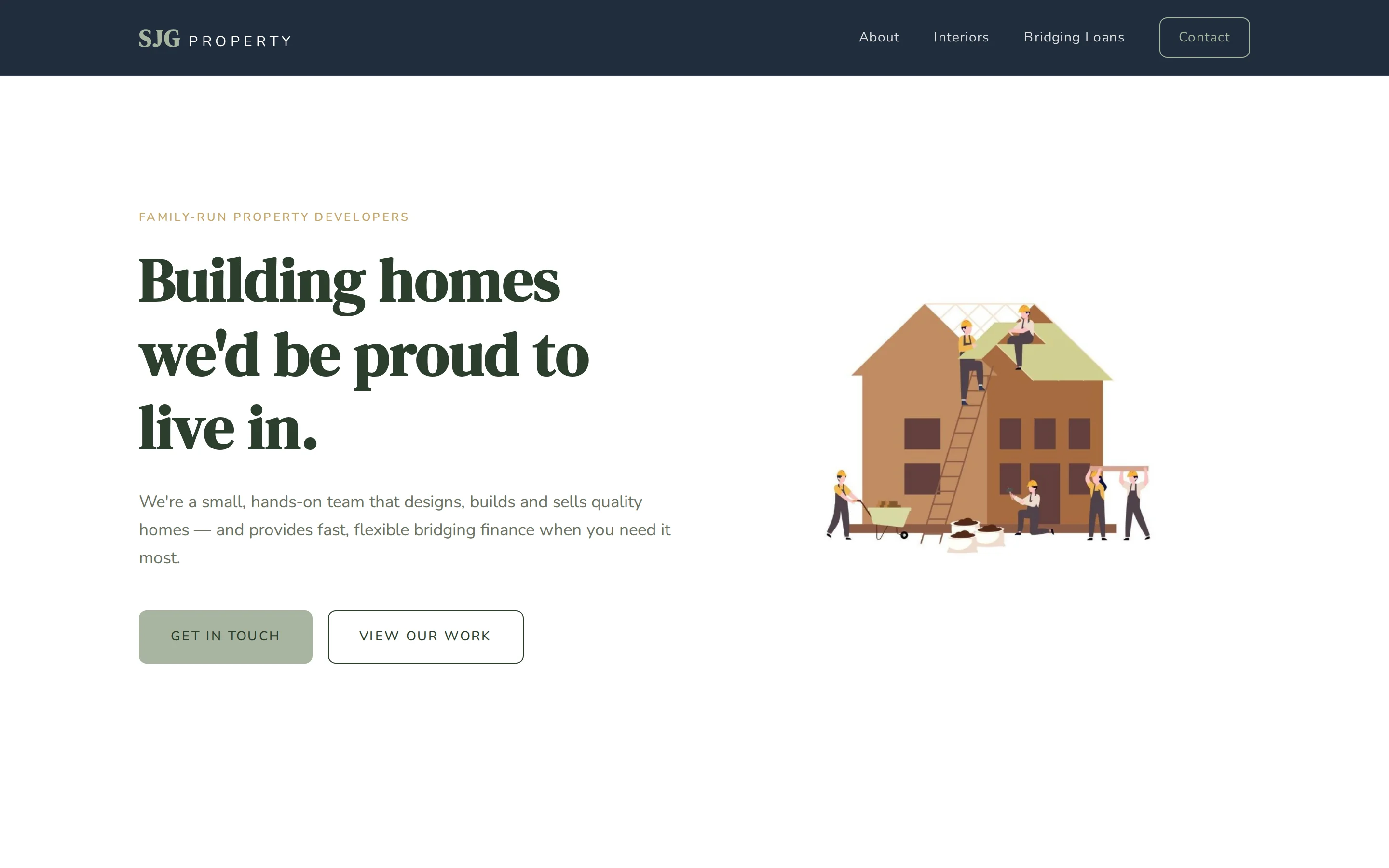 The SJG Property Holdings website built by Telebyte